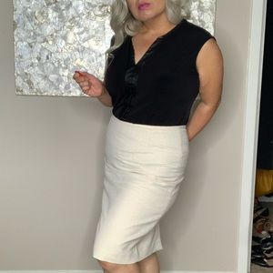 Calvin Klein White pencil skirt